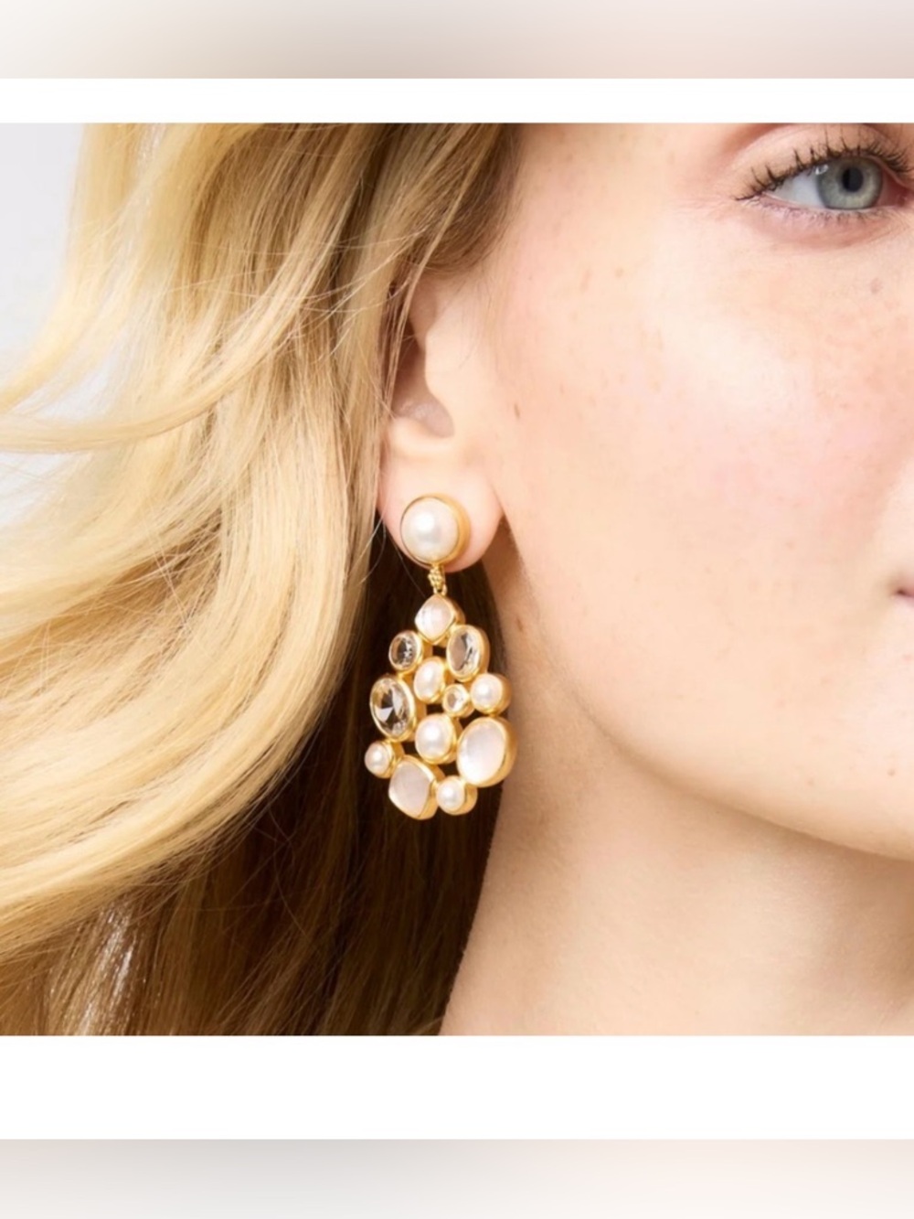 $235 Julie Vos Kaleidoscope Statement Earring - Picture 2 of 7
